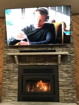 Installed: Kozy Z42 Fireplace  (lots of install pics)