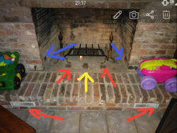 Help identifying missing fireplace heat exchanger components