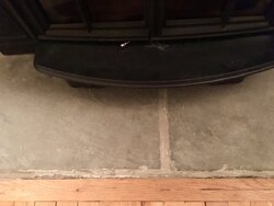 Flooring not flush with hearth - what would you do?