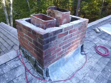 Chimney top rebuild, Liner/Insert install, Data logging