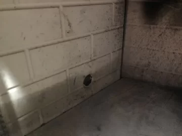 [Hearth.com] Hole in firebrick panel question