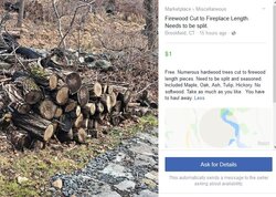 Facebook Market Place --- Free Wood - Brookfield, CT