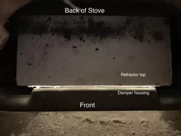 Gap between Refractory Assembly & Fireback after regasket