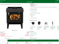Going to Menards to buy a stove for the basement for occasional use.