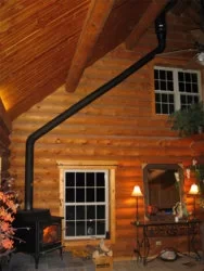 Question about stove pipe routing on a steep roof | Hearth.com Forums Home
