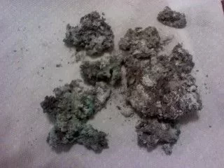 [Hearth.com] Bluish creosote mineral looking deposit