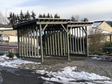 Drying firewood - shed or covered in open?