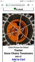 Tractor tire chains