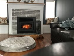 High efficiency wood burning fireplace