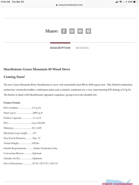 [Hearth.com] Hearthstone New Greenmountain Stoves?