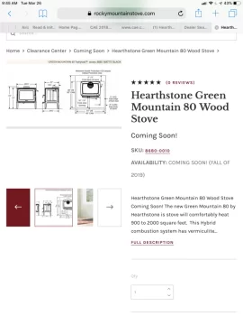 [Hearth.com] Hearthstone New Greenmountain Stoves?