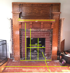 Need help choosing Jotul F45, Craftsbury, or VC Aspen for my small fireplace with robust mantel