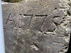 Latin, anyone?  Russian?  Old PA date stone
