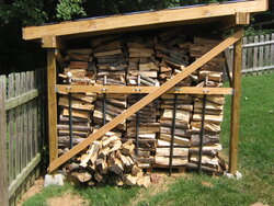 10x12x6 firewood shed footings?