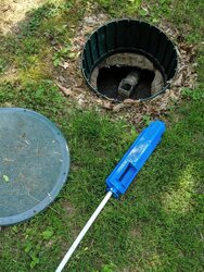 Septic Tank Outlet Filter Installation
