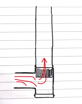 Inefficient flue design?