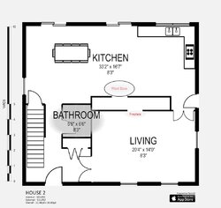 Floor Plan for stove install