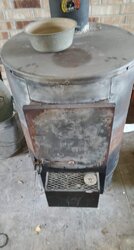 New to me Fisher woodstove