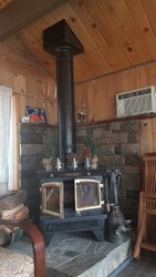 Wood stove for a 500 sf footprint cabin (two story cabin)