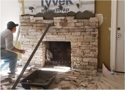 Update on Fireplace Refacing Build
