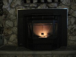 Pics of our new pellet stove up and running :)