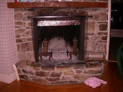 reducing the fireplace opening