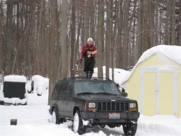 [Hearth.com] Just a Lumberjack and his Jeep ......taken 2-17-10