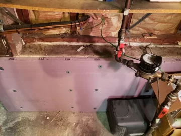 Foundation heat loss and insulation.