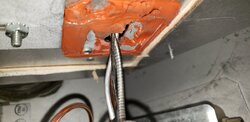 How to seal up penetration after thermocouple replacement