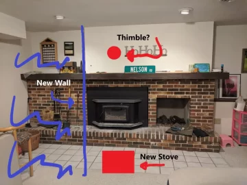 [Hearth.com] Basement Reno - Convert Insert to Free Standing