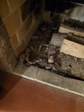 [Hearth.com] Chimney Cleaning, Lose Mortar and Crack Fix Before Fireplace Installation