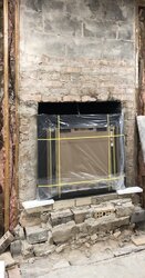 Fireplace project- how to lower the top of the fireplace