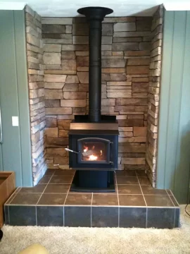 [Hearth.com] Building around a wood burning stove