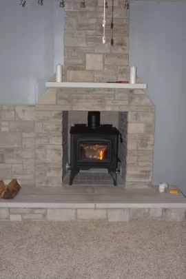 [Hearth.com] Building around a wood burning stove