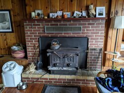 Taking out insert and hearth for a freestanding woodstove
