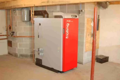 [Hearth.com] Froling wood boiler installation underway!!