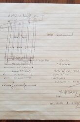 Wood shed design brainstorming, low volume, on a slope