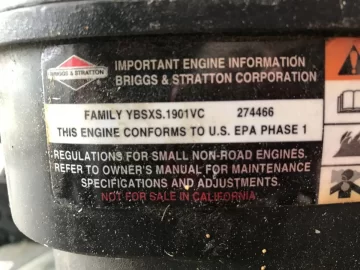 Replacing a gas tank on a Sears Craftsman 22”  push mower purchased Aug 2001?