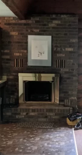 Help with old brick fireplace