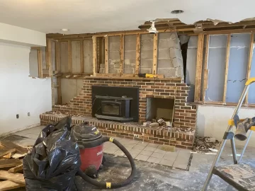[Hearth.com] Basement Reno - Convert Insert to Free Standing