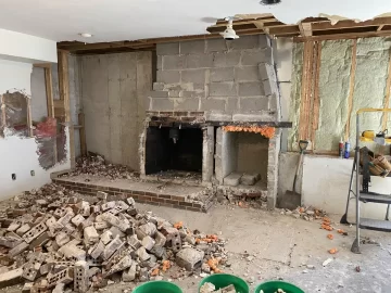 [Hearth.com] Basement Reno - Convert Insert to Free Standing