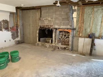 [Hearth.com] Basement Reno - Convert Insert to Free Standing