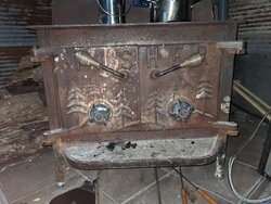 Fisher stove identification for fire screen