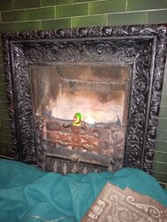 Victorian coal fireplace conversion