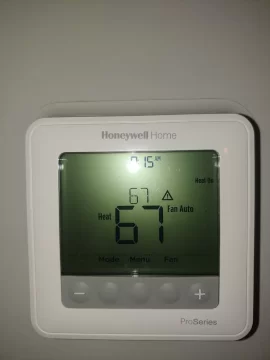 furnace running on auxiliary heat