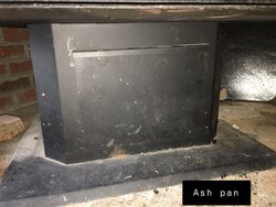 No ashes in the ash pan