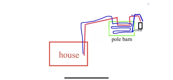 Existing OWB to heat pole barn