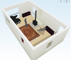 3D renderings of new woodstove setup