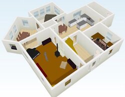3D renderings of new woodstove setup