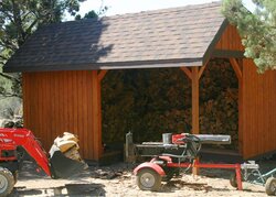 What material to cover wood pile with
